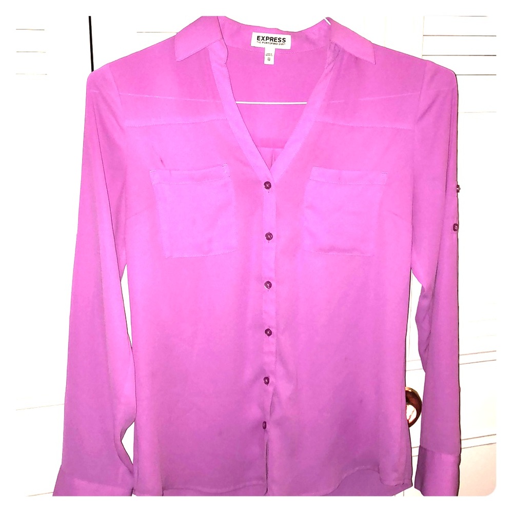 Pink, silk, blouse